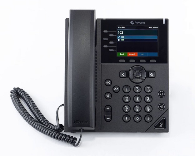 POLYCOM TELEFONE IP VVX 350 6 LINHAS EMPRESARIAL