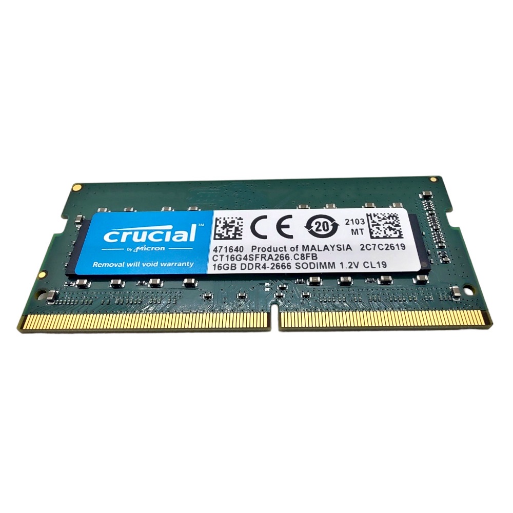 CRUCIAL MEMORIA 16GB DDR4 2666MHZ SODIMM CT16G4SFRA266 (NTB)