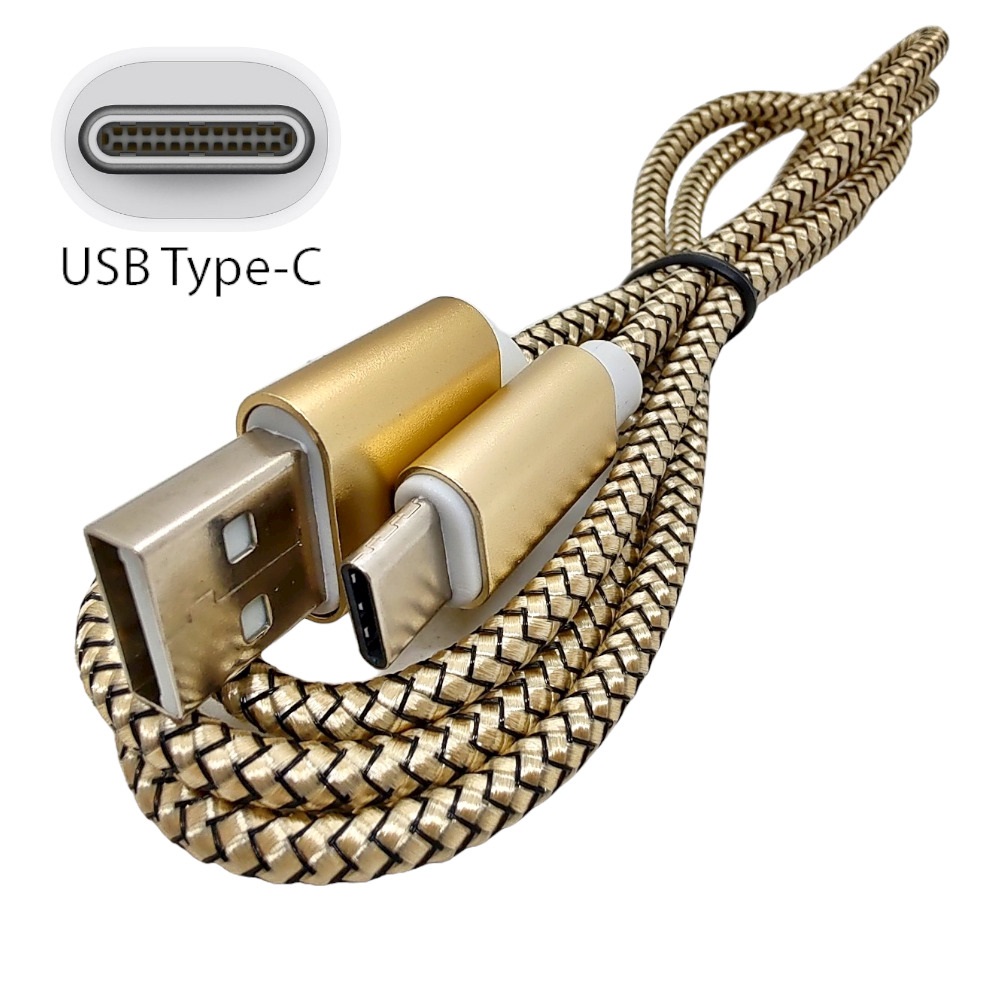 CELULAR CABO USB 2.0 AM 1M TIPO-C GOLD HS-CU3947 ANDROID