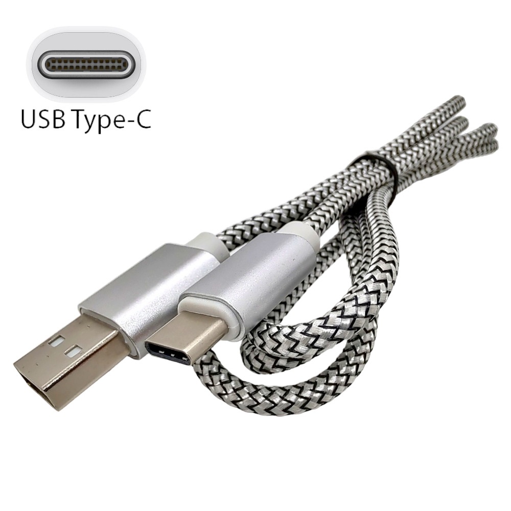 CELULAR CABO USB 2.0 AM 1M TIPO-C SILVER HS-CU3947 ANDROID