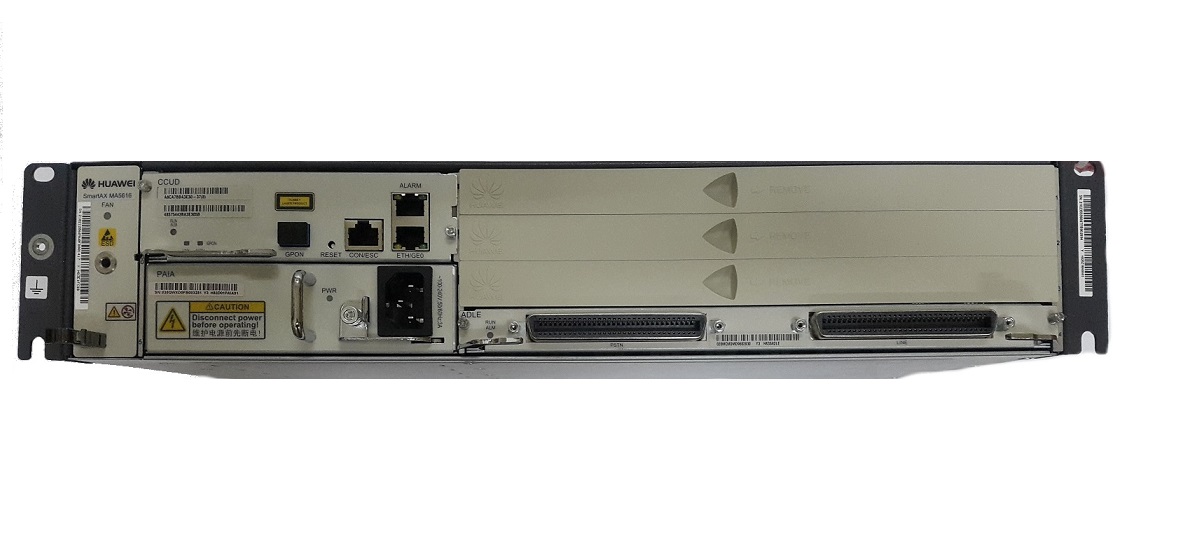 F. DSLAM HUAWEI MA5616 CHASSIS CCUD+PAIA+ ADLE (ADSL2+32P)
