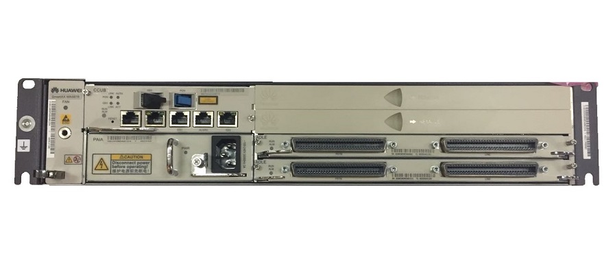 F. DSLAM HUAWEI MA5616 CHASSIS CCUB+PAIA+2X ADLE (ADSL2+64P)