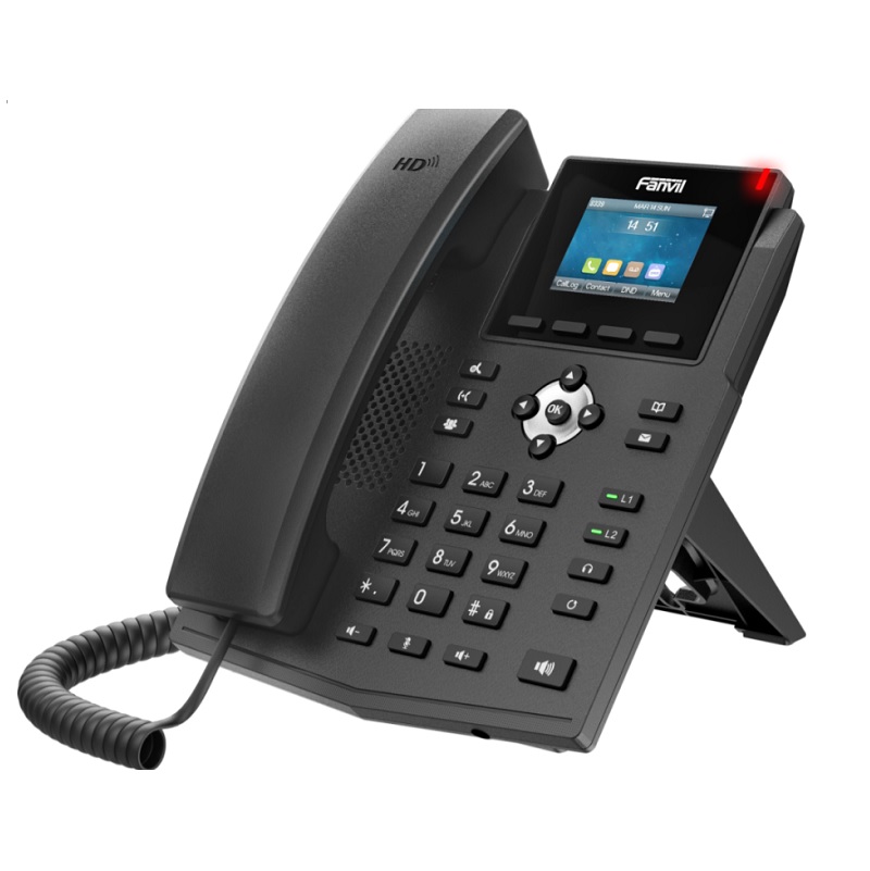 FANVIL TELEFONE X3S PRO IP 4 LINHAS SIP 5*CONFERENCIA EHS