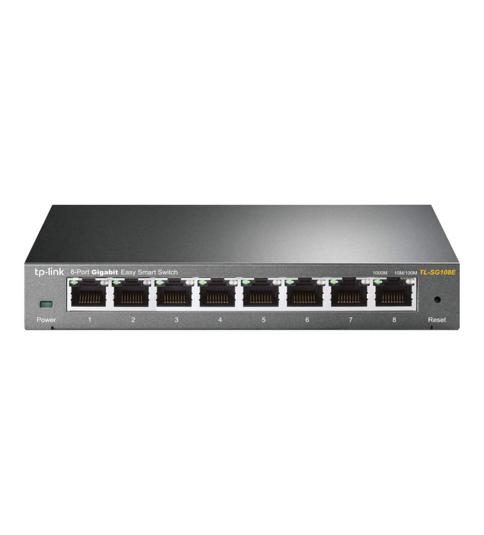 TP-LINK HUB SWITCH 08P TL-SG108E 10/100/1000 UNMANAGED PRO