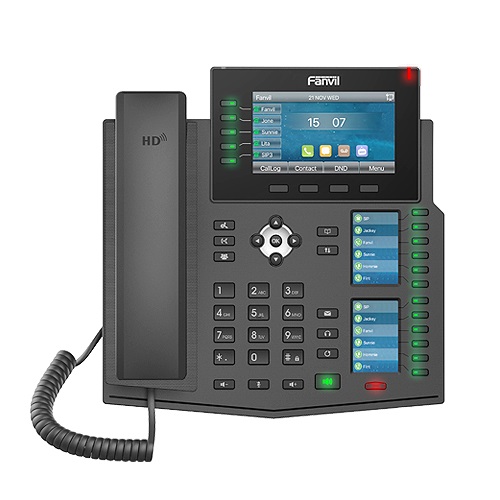 FANVIL TELEFONE X6U IP 20 LINHAS EMPRESARIAL (POE)2P GIGABIT