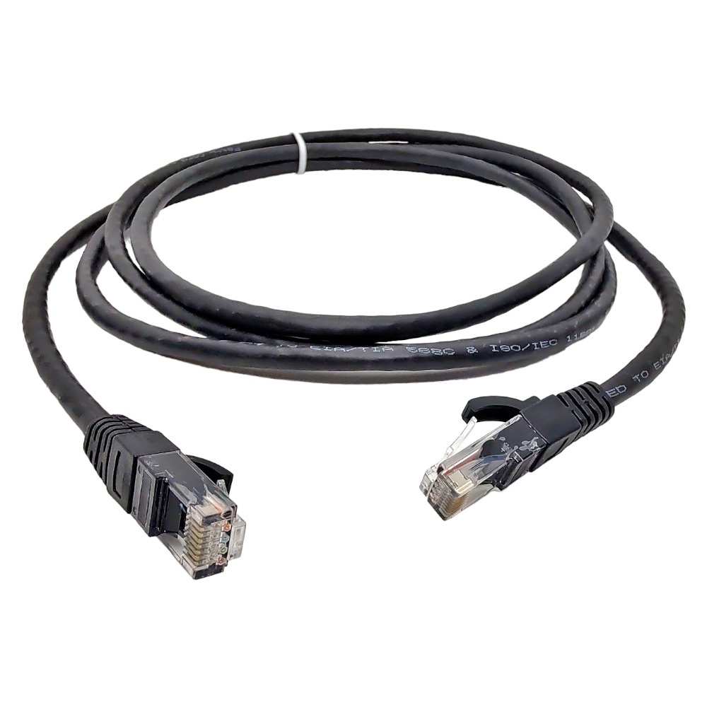 CABO IURON CAT6 UTP PATCH CORD 24AWG 7/0.20MM 2M PRETO