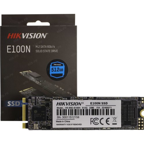 HIKVISION SSD M2 512G 3D SATA3 6GB/S HS-SSD-E100N/512G