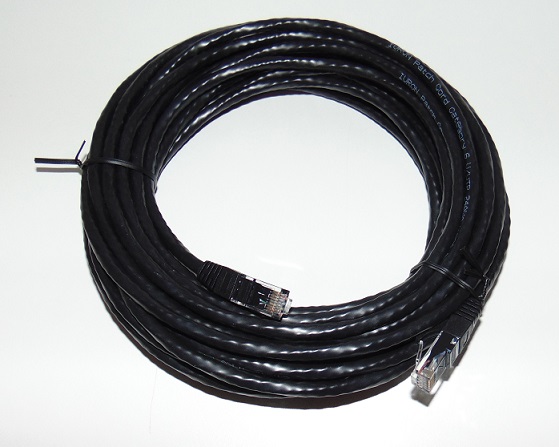 CABO IURON CAT6 UTP PATCH CORD 24AWG 7/0.20MM 10M PRETO
