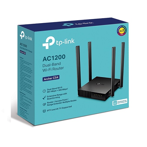 TP-LINK ARCHER C54 ROUTER AC1200 WIFI DUAL BAND 10/100MBPS
