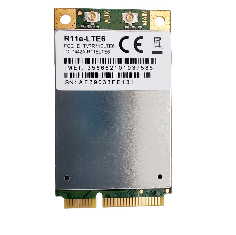 MIKROTIK LTE MINI PCI-E R11E-LTE6 2G/3G/4G/LTE