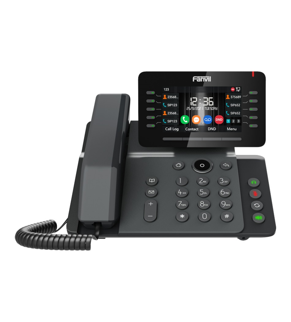 FANVIL TELEFONE V65 PRIME IP LCD 20 LINHAS EMPRESARIAL WIFI