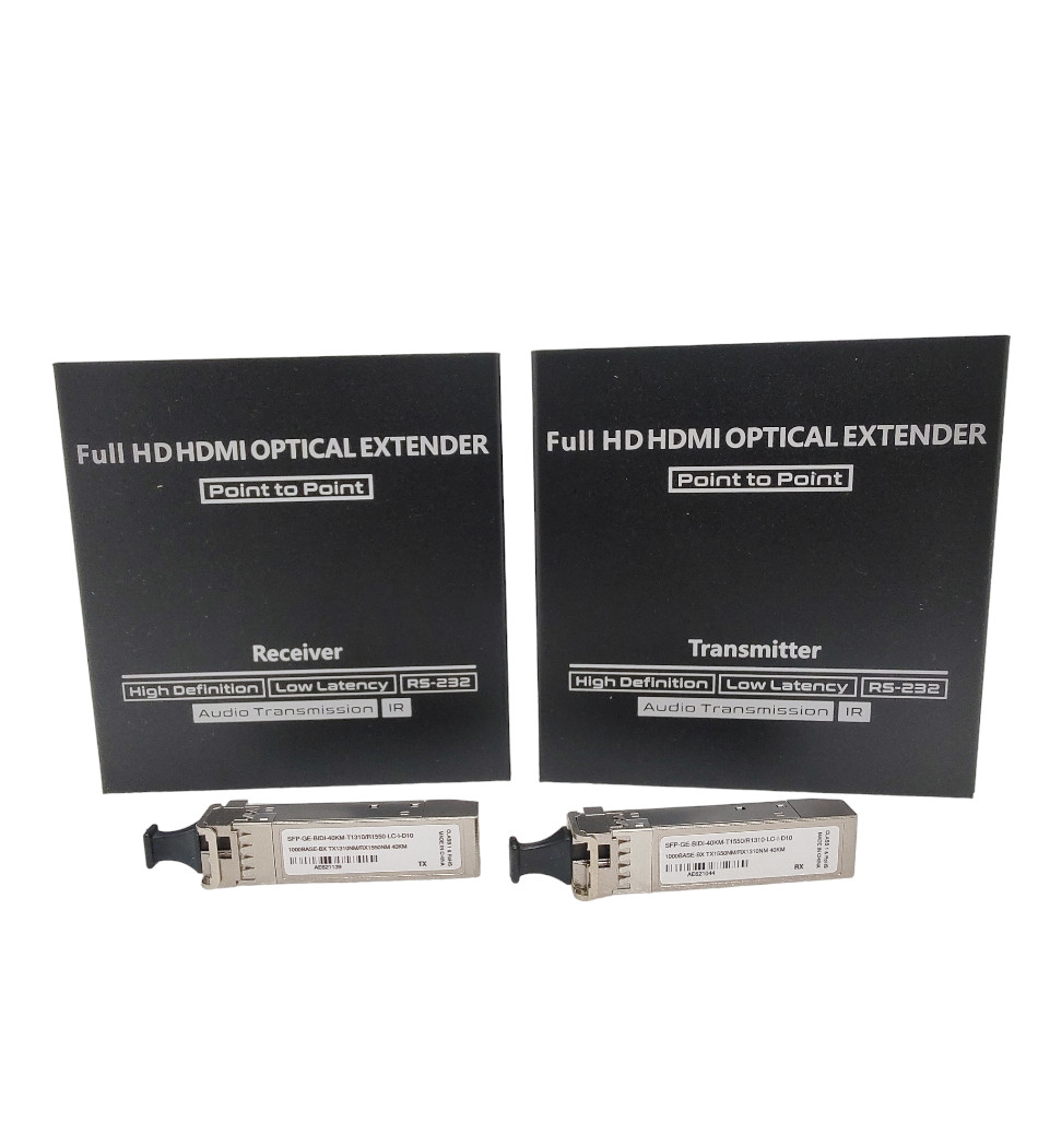 F. HDMI 40KM FIBRA EXTENDER 1080P 60HZ SMF-MMF PTP IU1751 IU