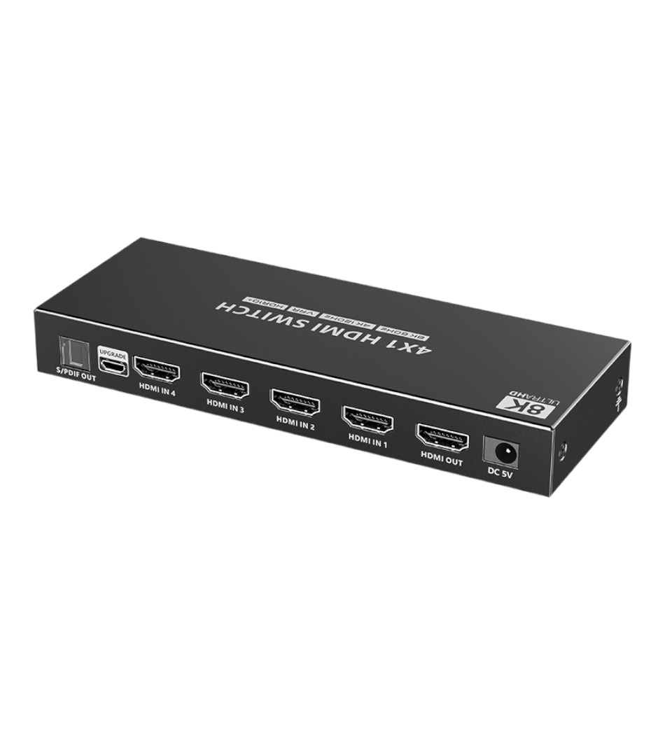 F. HDMI SWITCH EDID 4X1 8K 60HZ MICRO USB IU1841 IURON