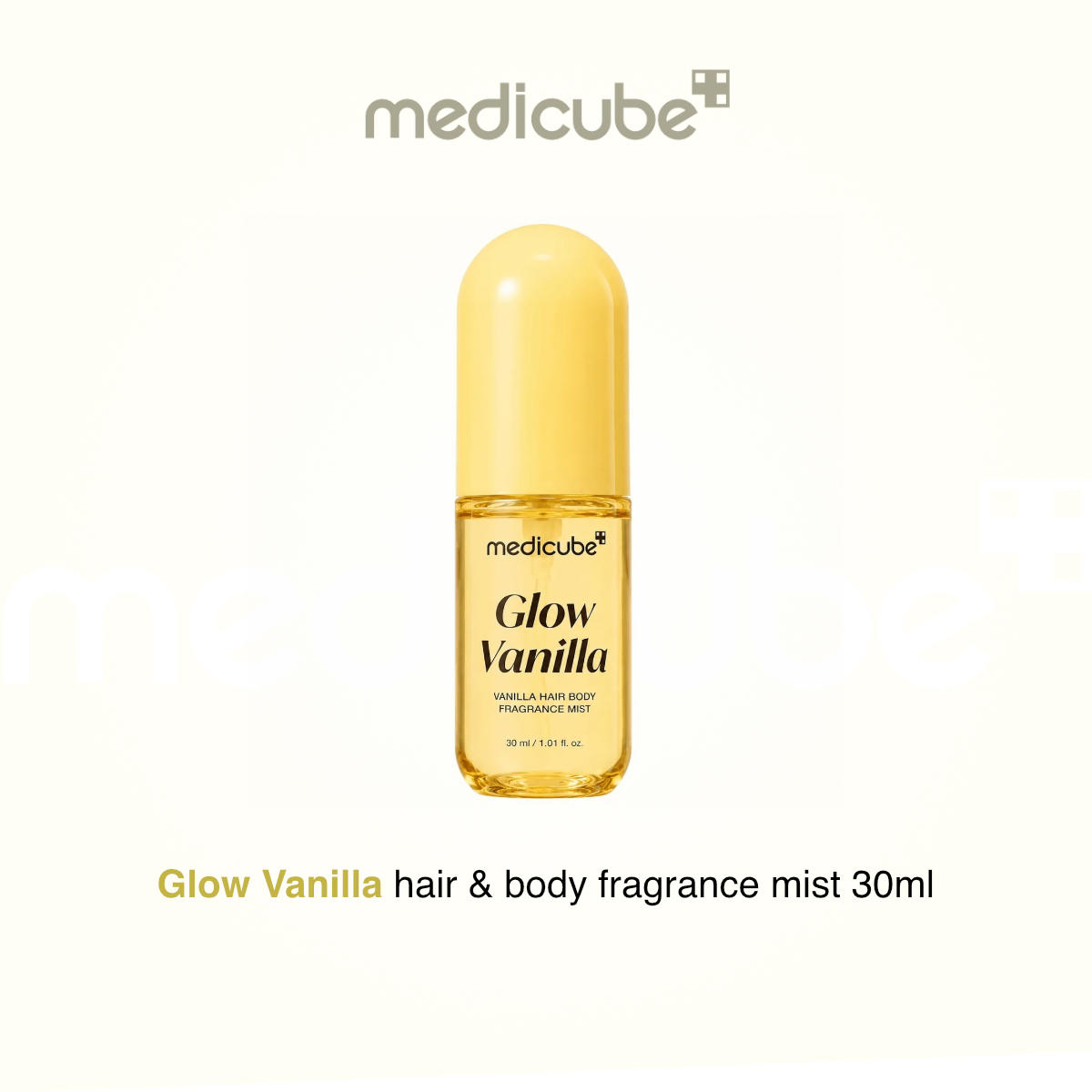 Medicube Glow Vanilla Hair & Body Fragrance Mist – Bruma Perfumada para Cabelo e Corpo 30ml