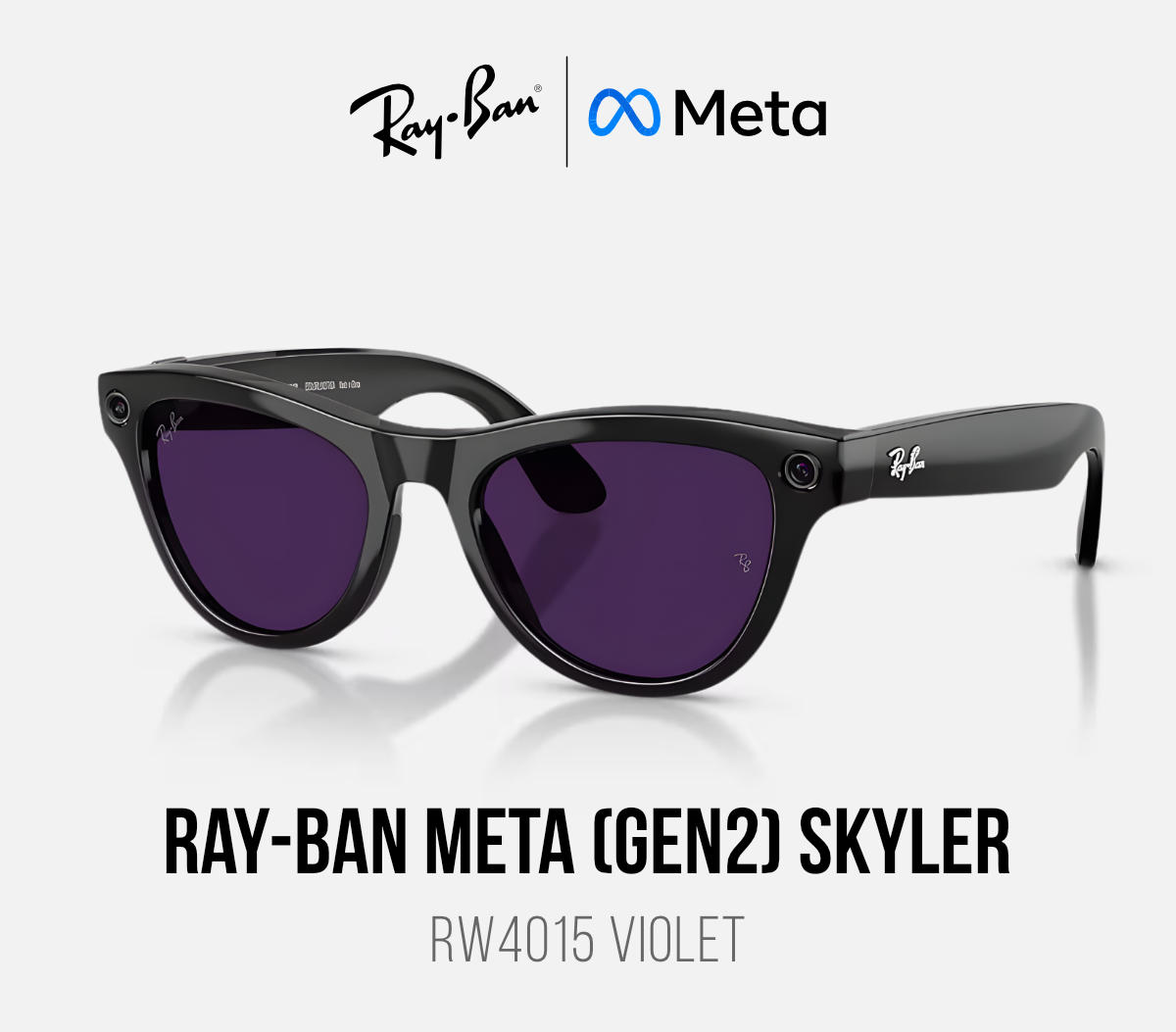 Óculos Inteligente Ray-Ban Meta Skyler (Gen 2) RW4014 Violeta