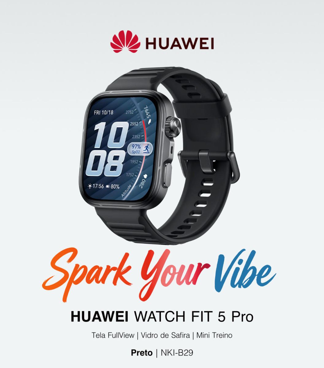 Smartwatch HUAWEI WATCH FIT 5 Pro – Preto (NKI-B29)