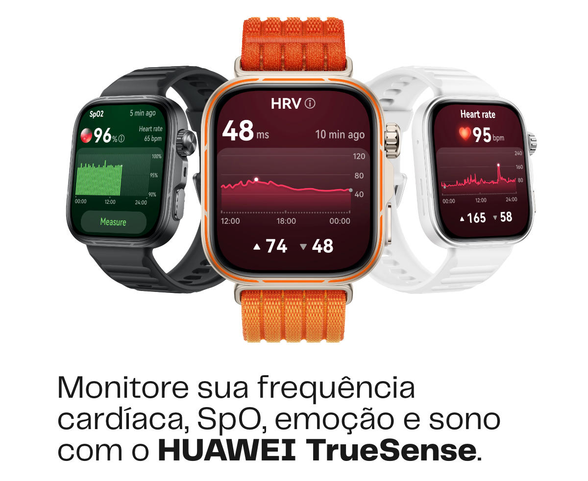 HUAWEI WATCH FIT 5 Pro – frequência cardíaca, SpO2, emoção e sono com HUAWEI TruSense