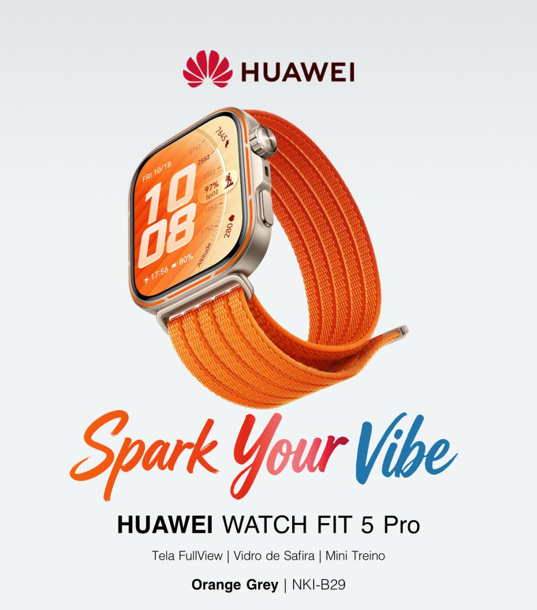 Smartwatch HUAWEI WATCH FIT 5 Pro – Orange Grey (NKI-B29)