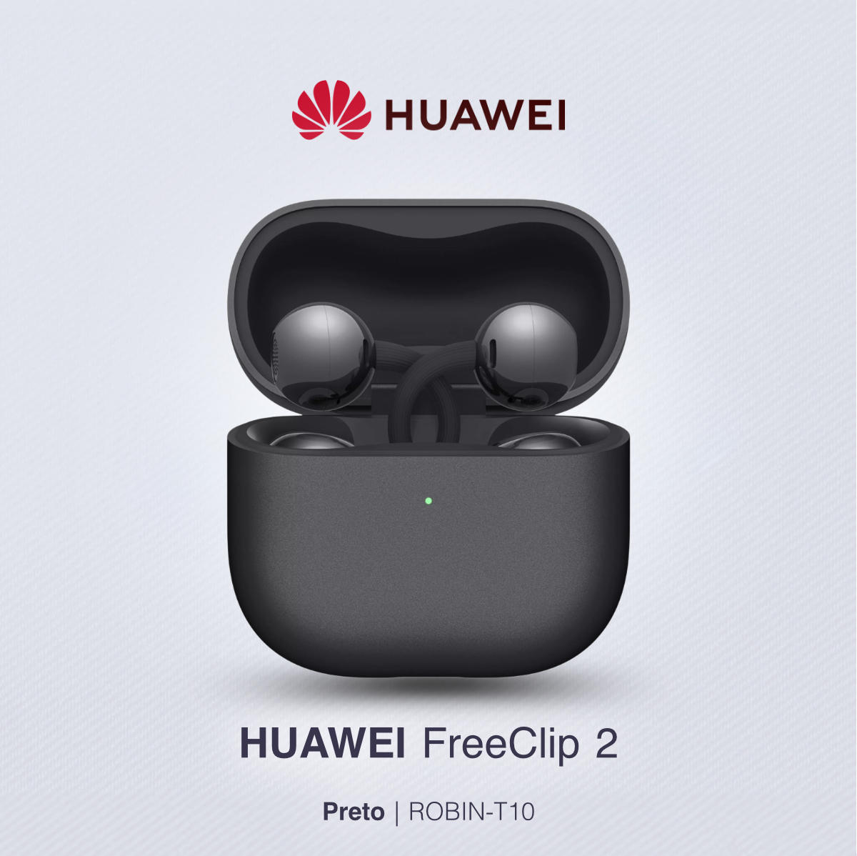 Fone de Ouvido Huawei FreeClip 2 Open-ear com Tradução por IA (T0027) – Preto