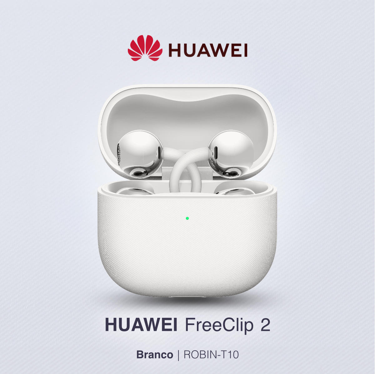 Fone de Ouvido Huawei FreeClip 2 Open-ear com Tradução por IA (T0027) – Branco