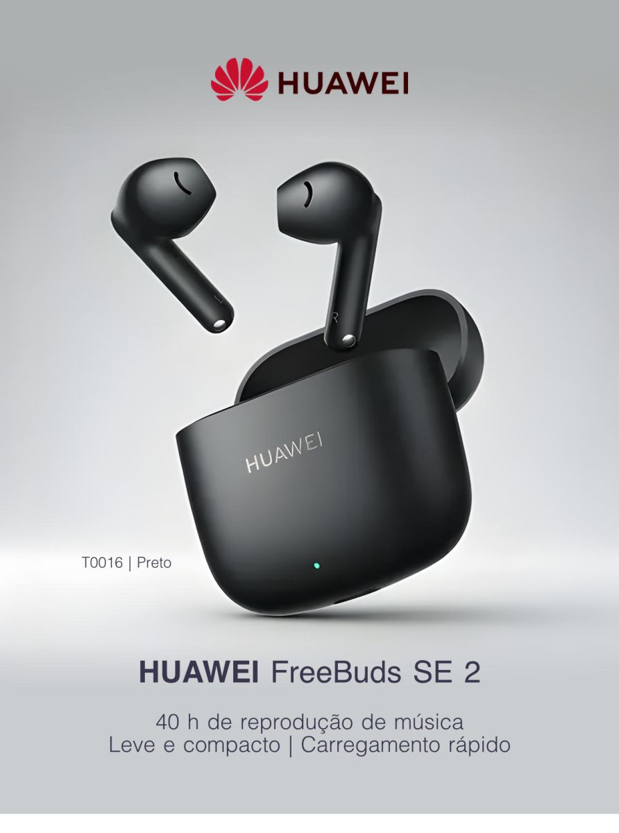 HUAWEI FONE OUVIDO FREEBUDS SE 2 (T0016) TWS BTH PRETO