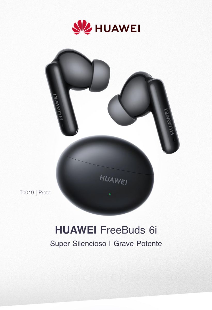 HUAWEI FONE OUVIDO FREEBUDS 6I (T0019) BLUETOOTH PRETO