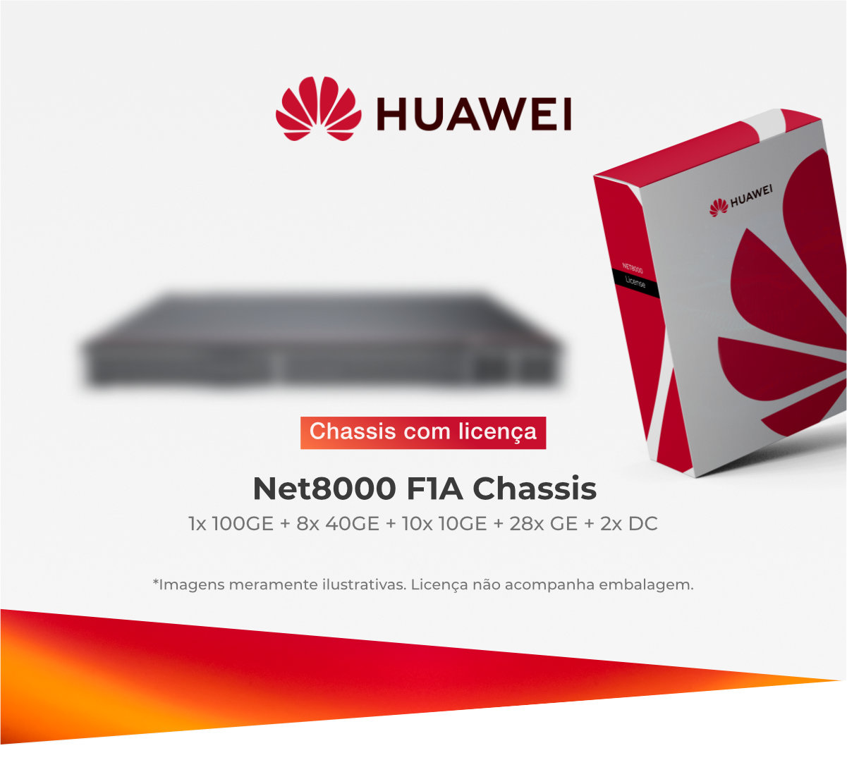 HUAWEI NET8000 F1A CHASSIS 8*100/40GE+10*10GE+28*GE+2*AC