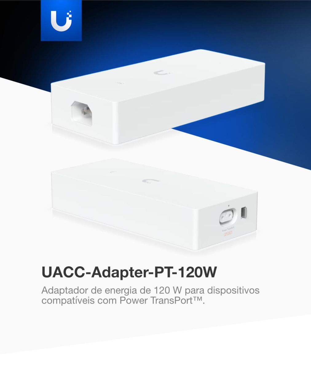 Adaptador de Energia Ubiquiti UACC-Adapter-PT-120W de 120 W / 27 V para Power TransPort