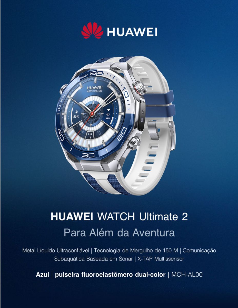 Smartwatch HUAWEI WATCH Ultimate 2 – Azul (MCH-AL00)