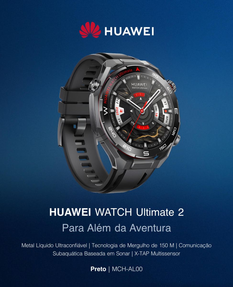 Smartwatch HUAWEI WATCH Ultimate 2 – Preto (MCH-AL00)