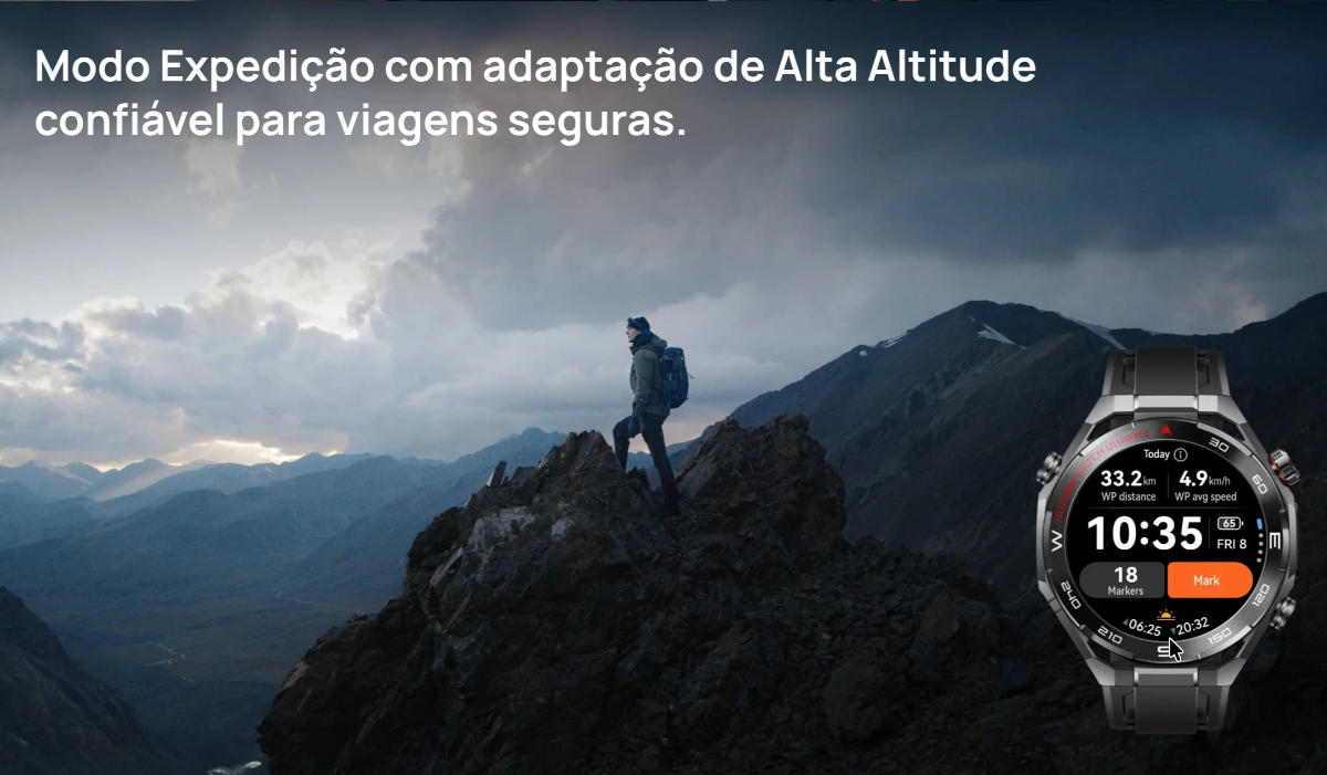 HUAWEI WATCH Ultimate 2 – Modo Expedição com adaptação a altitude elevada