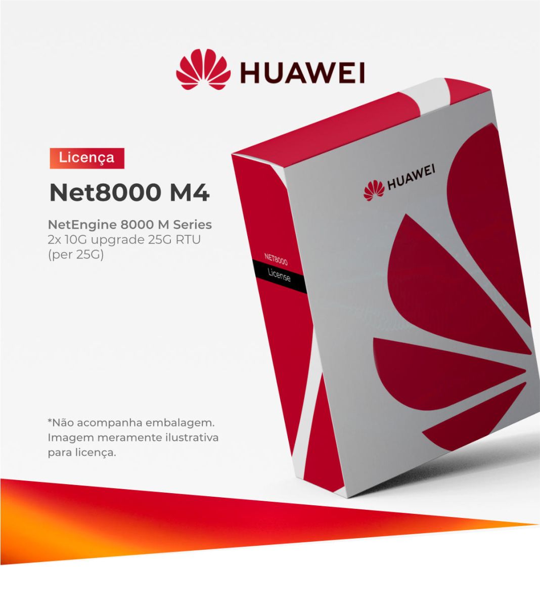 HUAWEI NET8000 M4 LICENÇA 2*10G UPGRADE 25G RTU (PER 25G)