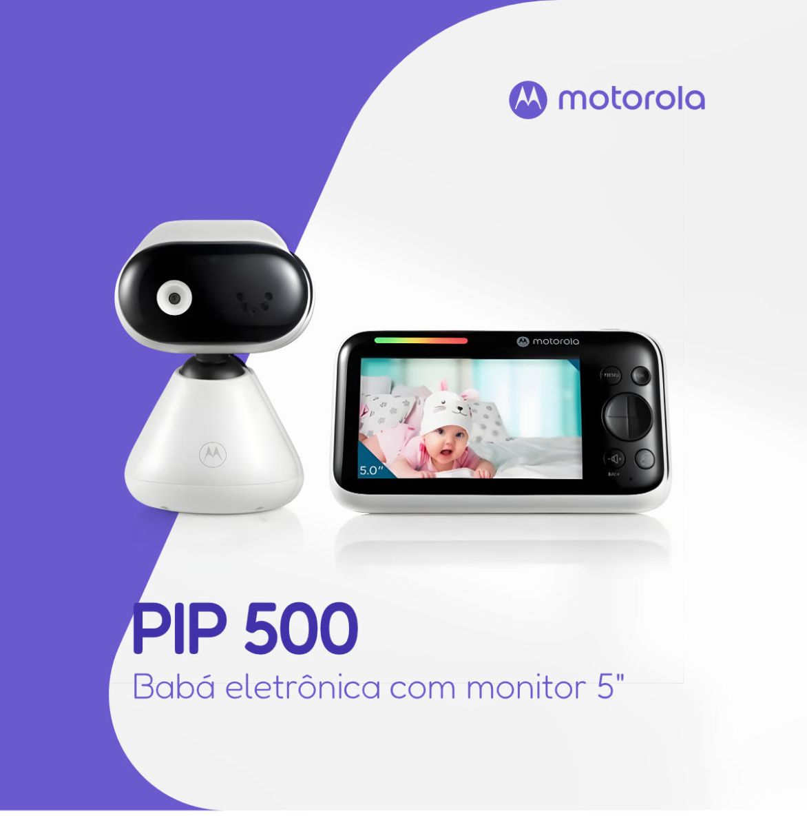 Babá Eletrônica Motorola PIP1500 Com Monitor Colorido 5"
