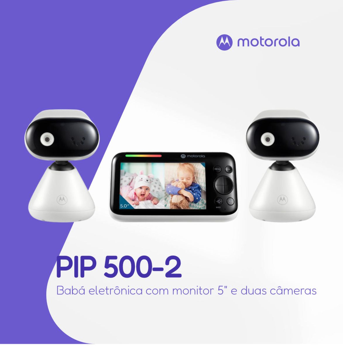 Babá Eletrônica Motorola PIP1500 Com Monitor Colorido 5"