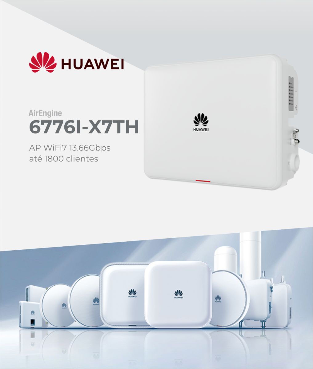 HUAWEI AC WIFI 7 AIRENGINE AP 6776I-X7TH 13.66GBPS 1800 CLIENTES