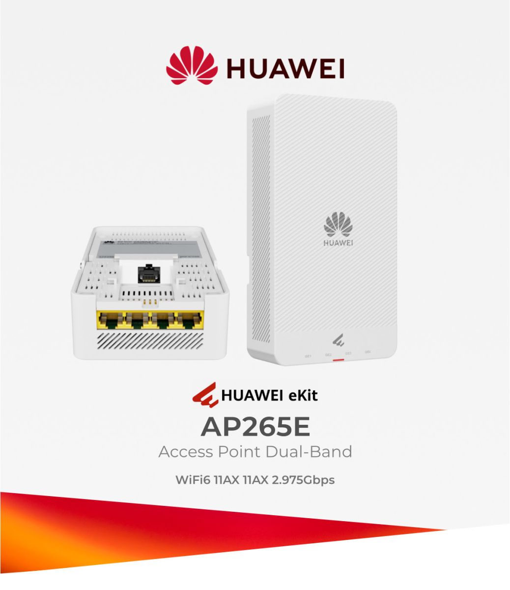 HUAWEI EKIT AP265E WIFI6 2.4/5GHZ 11AX 2.975GBPS 256CLIENTES