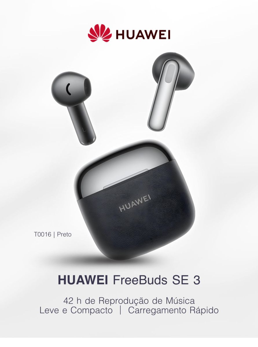 HUAWEI FONE OUVIDO FREEBUDS SE 3 (T0016) TWS BTH PRETO
