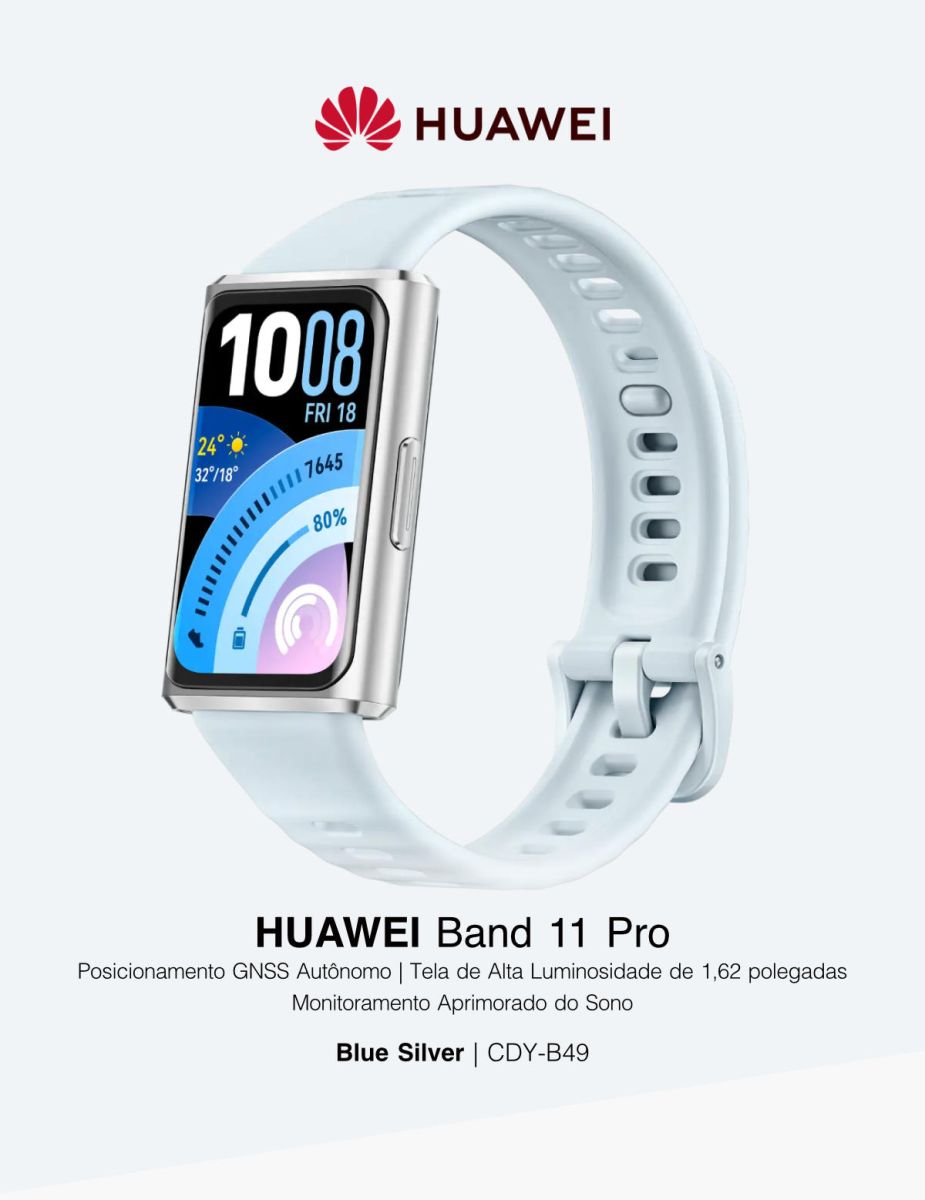 Smart Band HUAWEI Band 11 Pro – Blue Silver (CDY-B49)