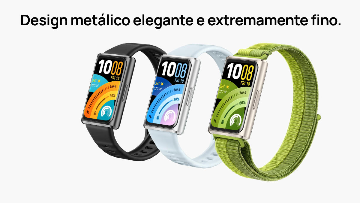HUAWEI Band 11 Pro – design metálico elegante e extremamente fino