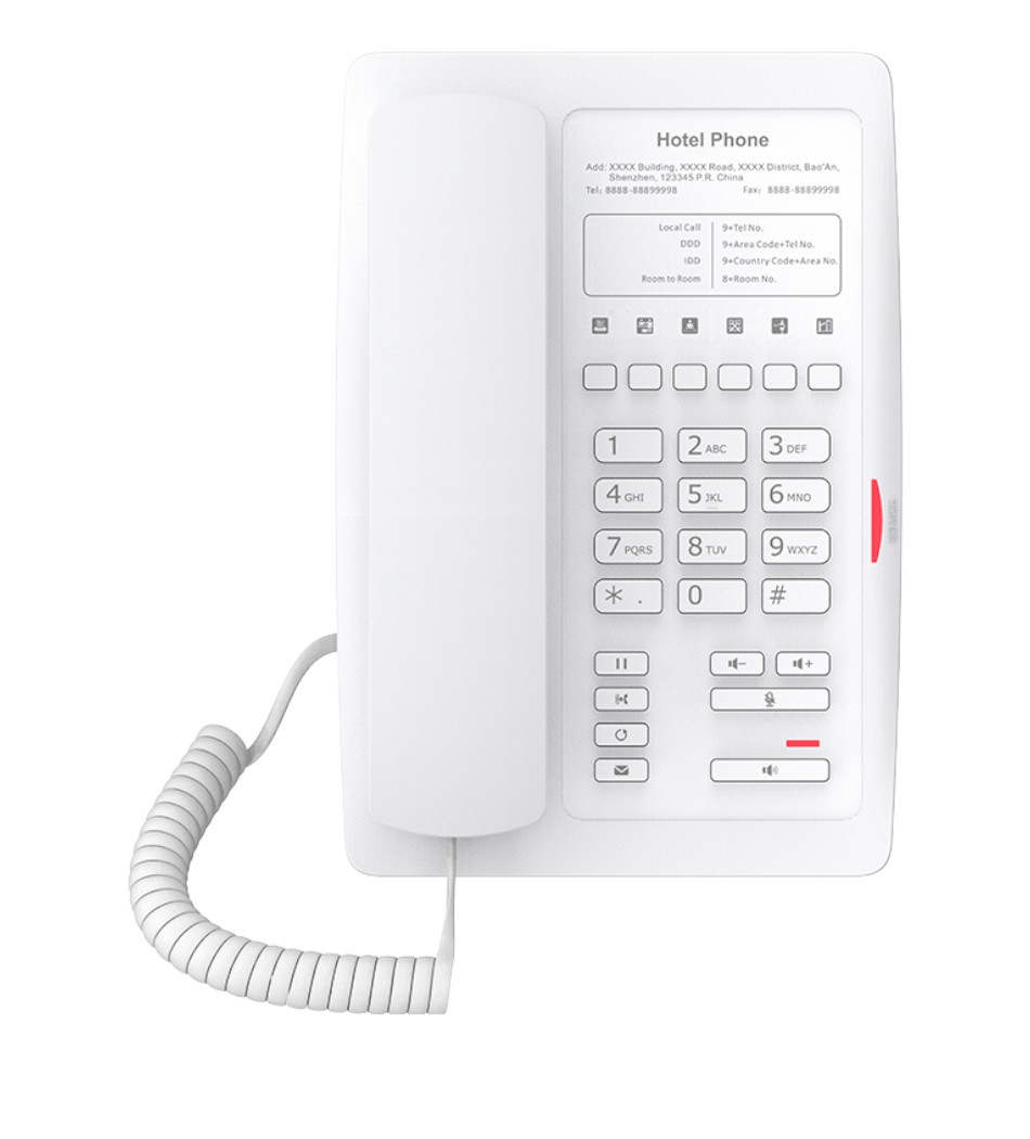 FANVIL TELEFONE H3W-WH IP 2 LINHAS SIP WIFI BRANCO P/HOTEL