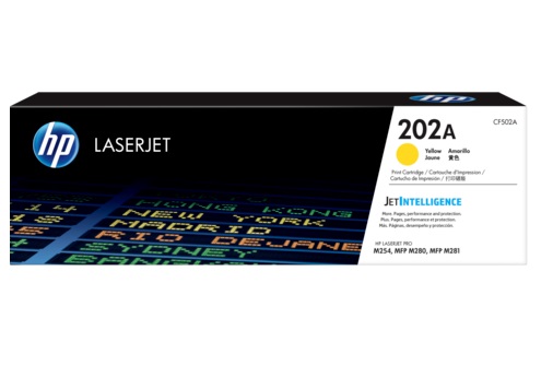 TONER HP CF502A (202A) AMARELO (LASER M281FDW- M254DW)