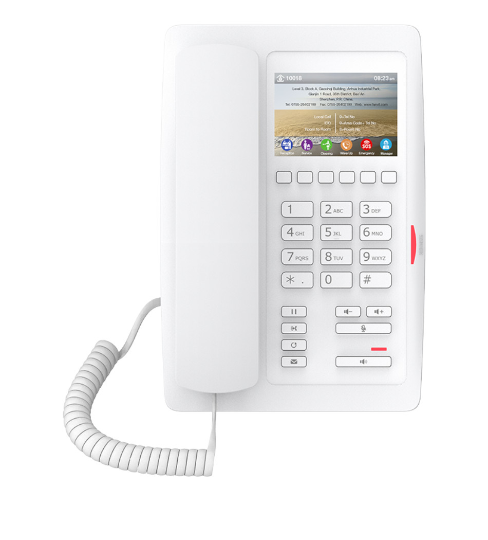 FANVIL TELEFONE H5-WH IP 2 LINHAS SIP COLOR LCD (PARA HOTEL)