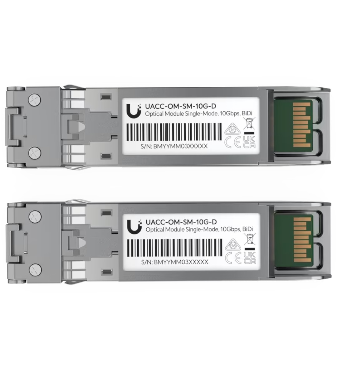 UI. UACC-OM-SM-10G-D-2-PACK SFP+ 10G 10KM LC DUPLEX 1310NM