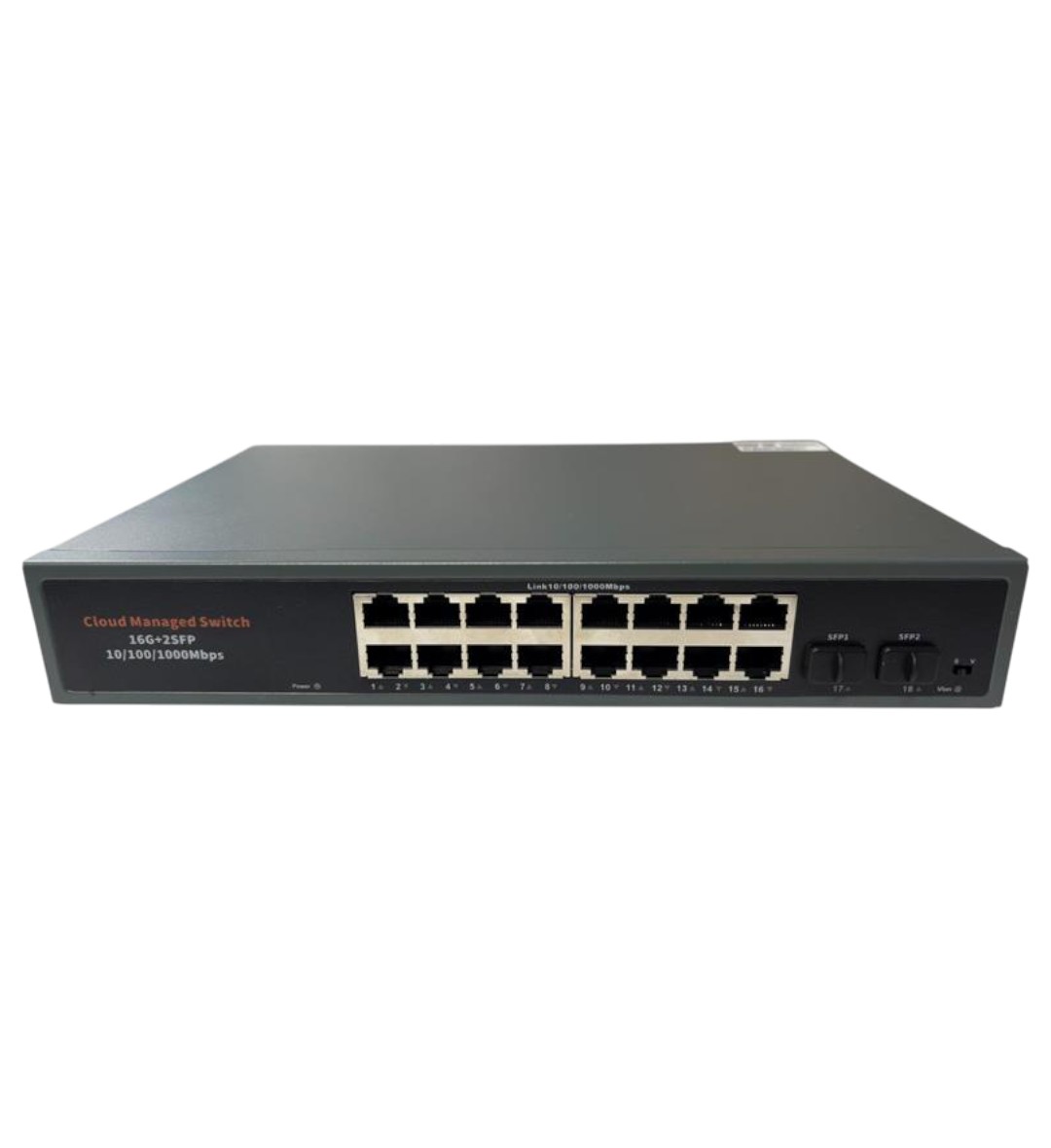F. SWITCH 16POE 250W 10/100/1000MBPS 16GE+2SFP S21-16G2S