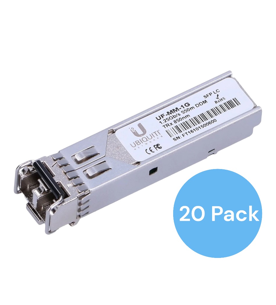 UI. UF-MM-1G-20 SFP 1.25G 550M LC 850-850NM 20-PACK