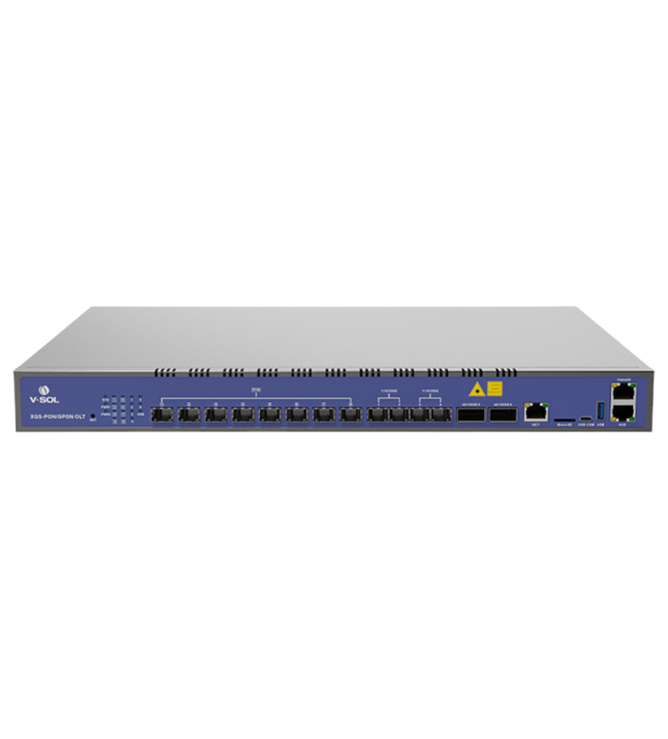 F. GPON OLT 8*XGS-PON COMBO V3600G1-C 2*100GE 4*25GE 1*GE