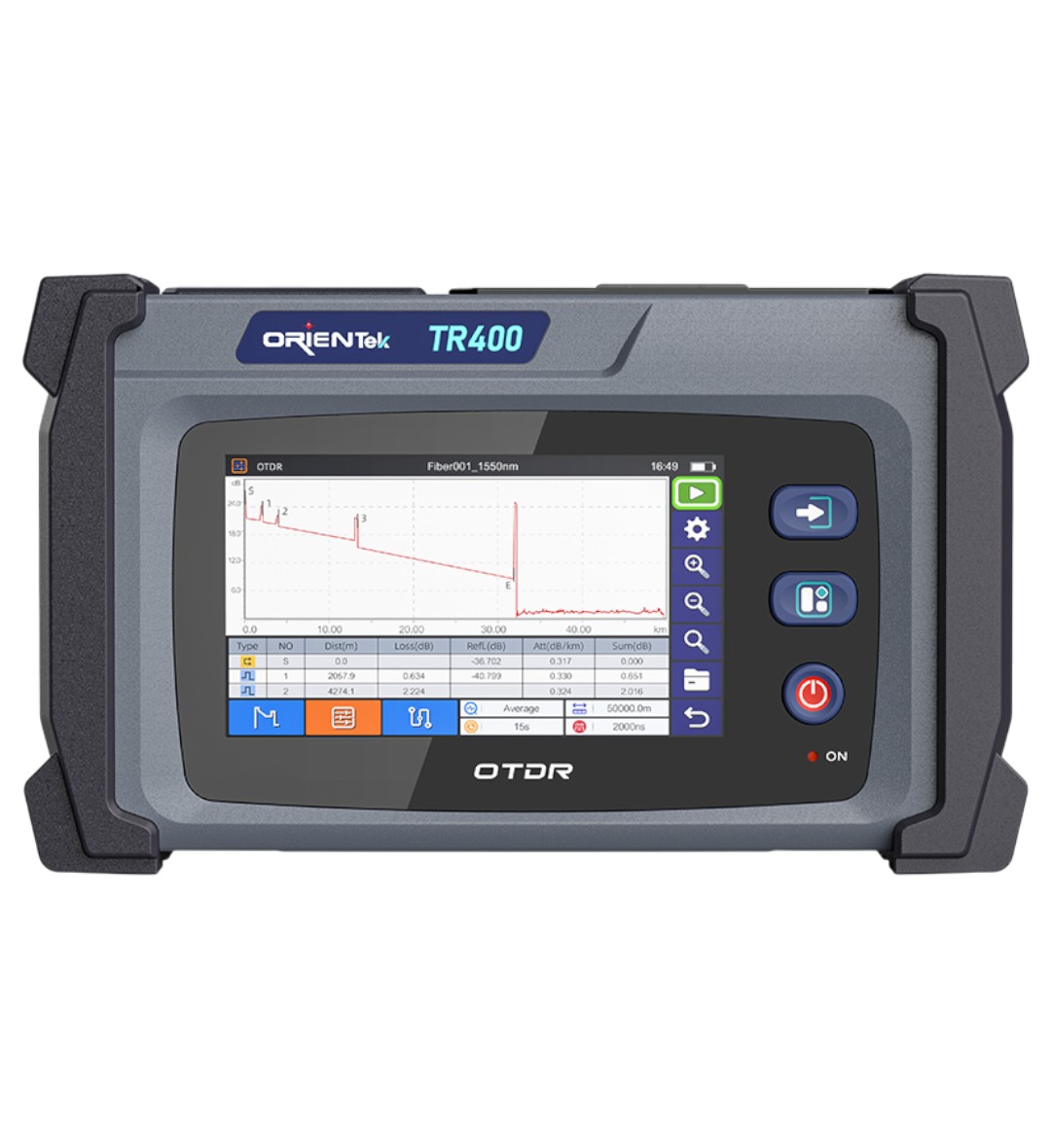 F. OTDR TR400-P1 PON SM 1310-1550-1625NM 26/24/24DB ORIENTEK